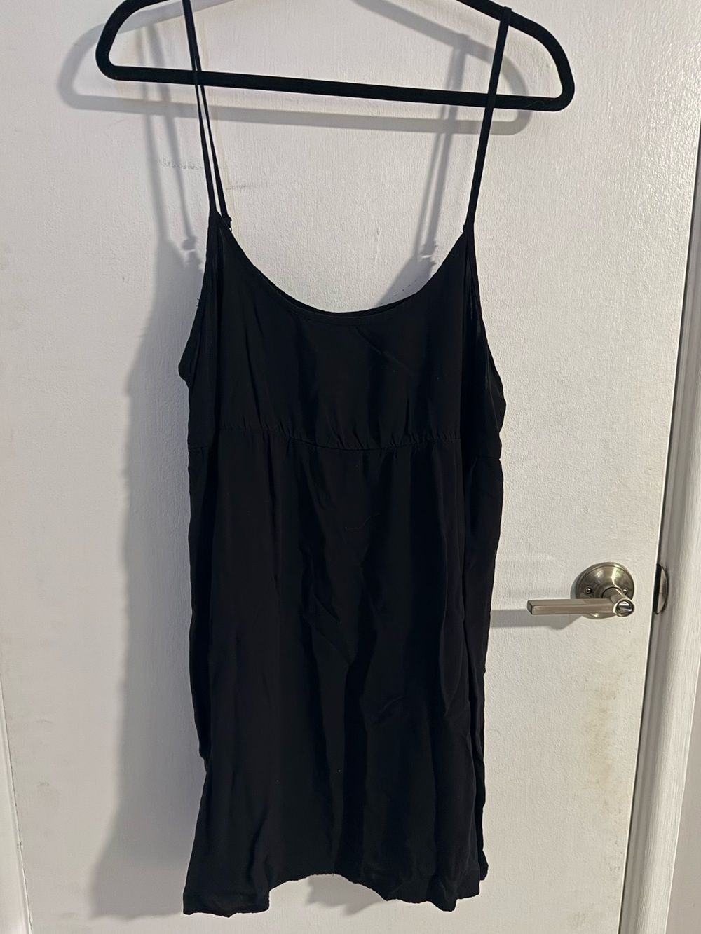 wild fable Black Slip Dress with Spaghetti Straps